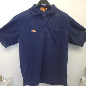 Sonic Drive-In Employee Uniform Large Polo Shirt Navy Short Sleeves NEW